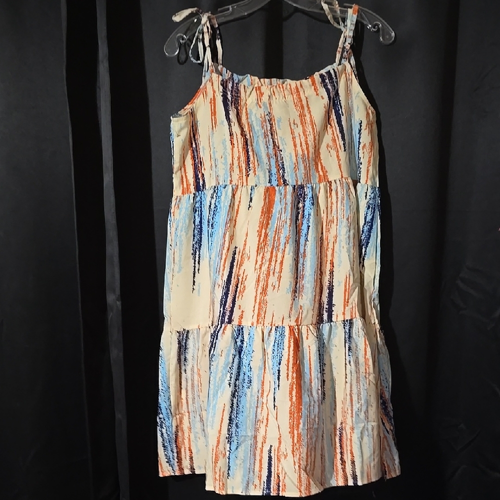 Colorful Striped Sleeveless Dress